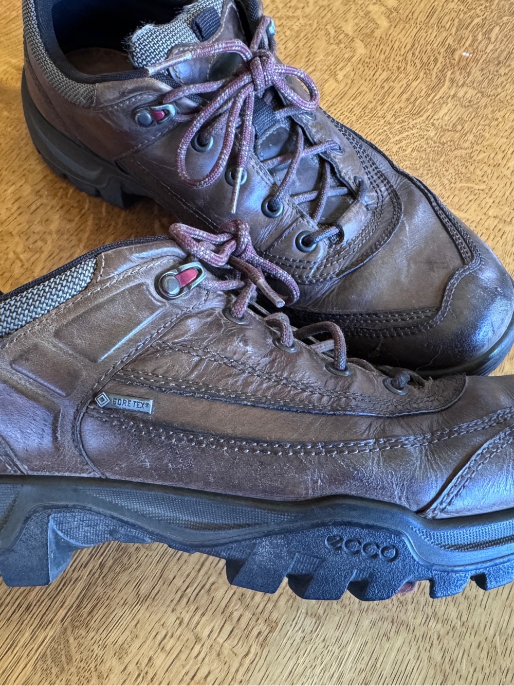 Ecco Brown Leather Hiking Shoes size 45. (US 11.5)